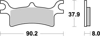 Moto-master Racing Atv Bremsbeläge Sintermetall - Hinten