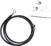 Drag Specialties Verlängerter Bremsleitungssatz 49.75" Schwarz