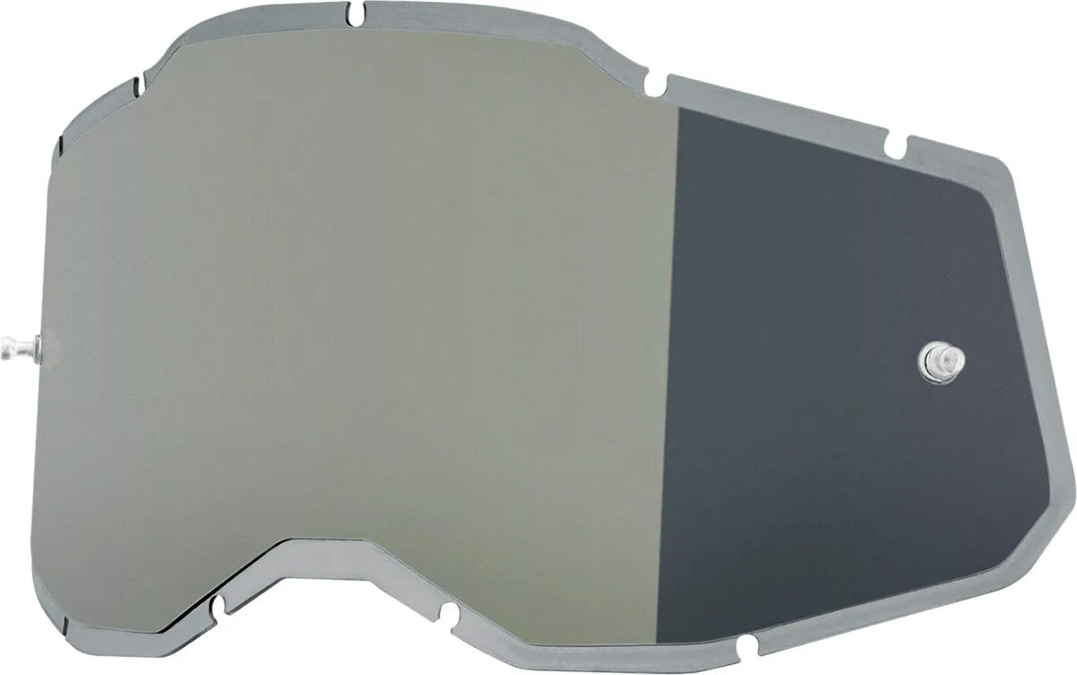 100% Accuri 2 Racecraft 2 Strata 2 Goggle Injected Mirror Silver