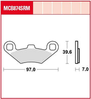 Trw Srm Series Sintermetall Scooter Bremsbeläge - Vorne & Hinten