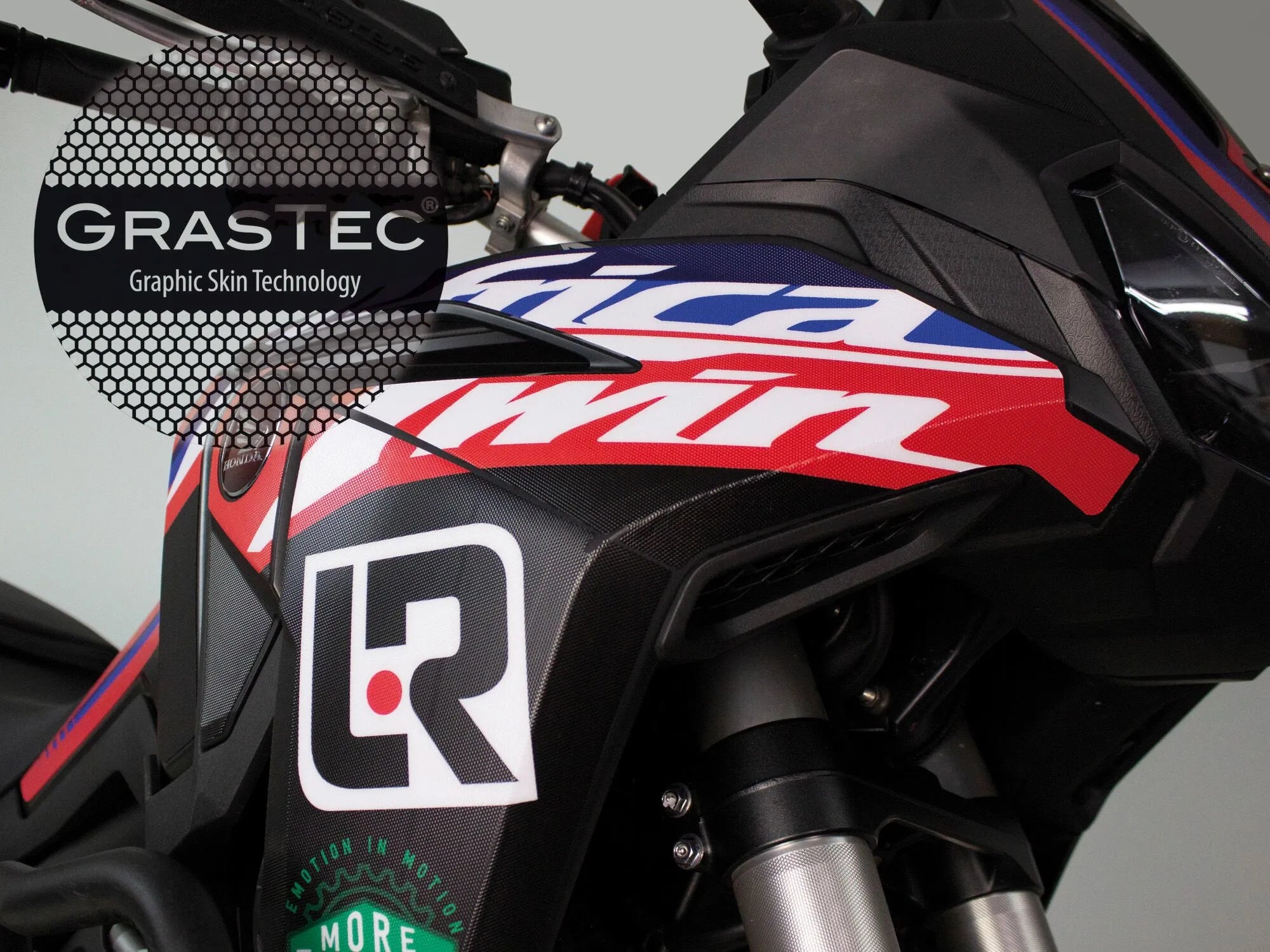 Uniracing Decal Kit For Honda Motorcycles - Black/red