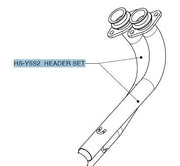 Akrapovic Krümmer Headpipes und Sammler 2-in-1 System