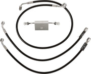 La Choppers Black Braided Bremsleitungssatz mit ABS