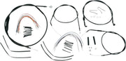 BURLY BRAND Black Vinyl Handlebar Cable/Line Kit for Ape Hangers
