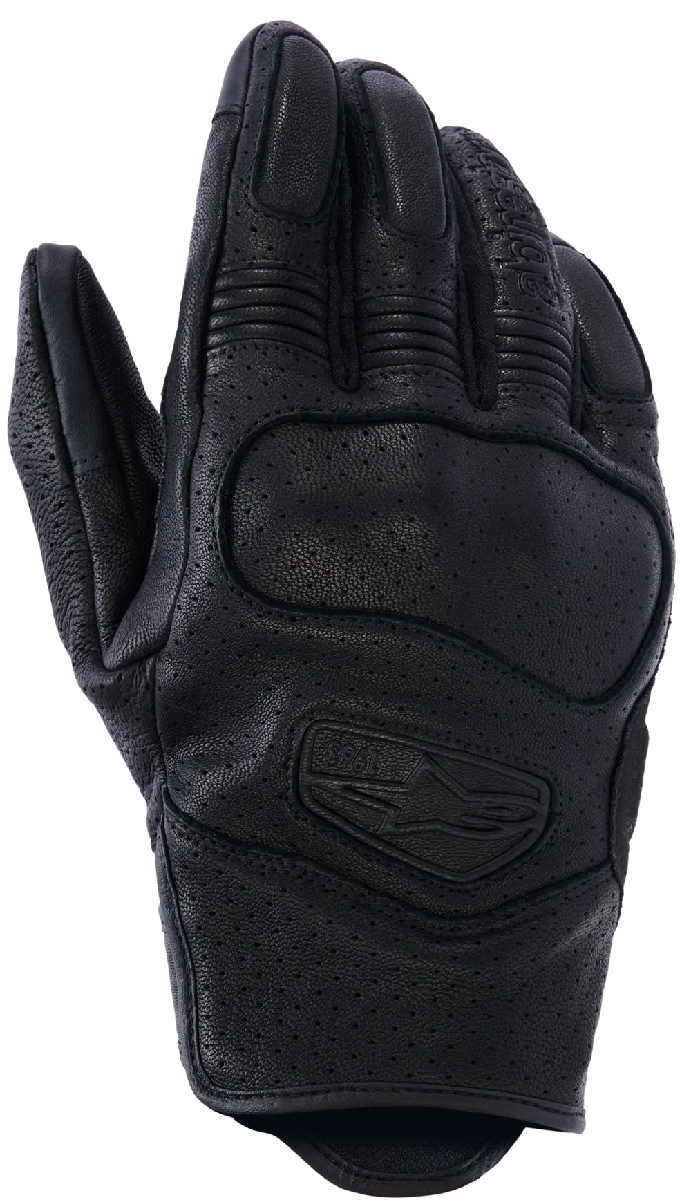 Alpinestars Mustang V3 Leather Gloves Black/Black