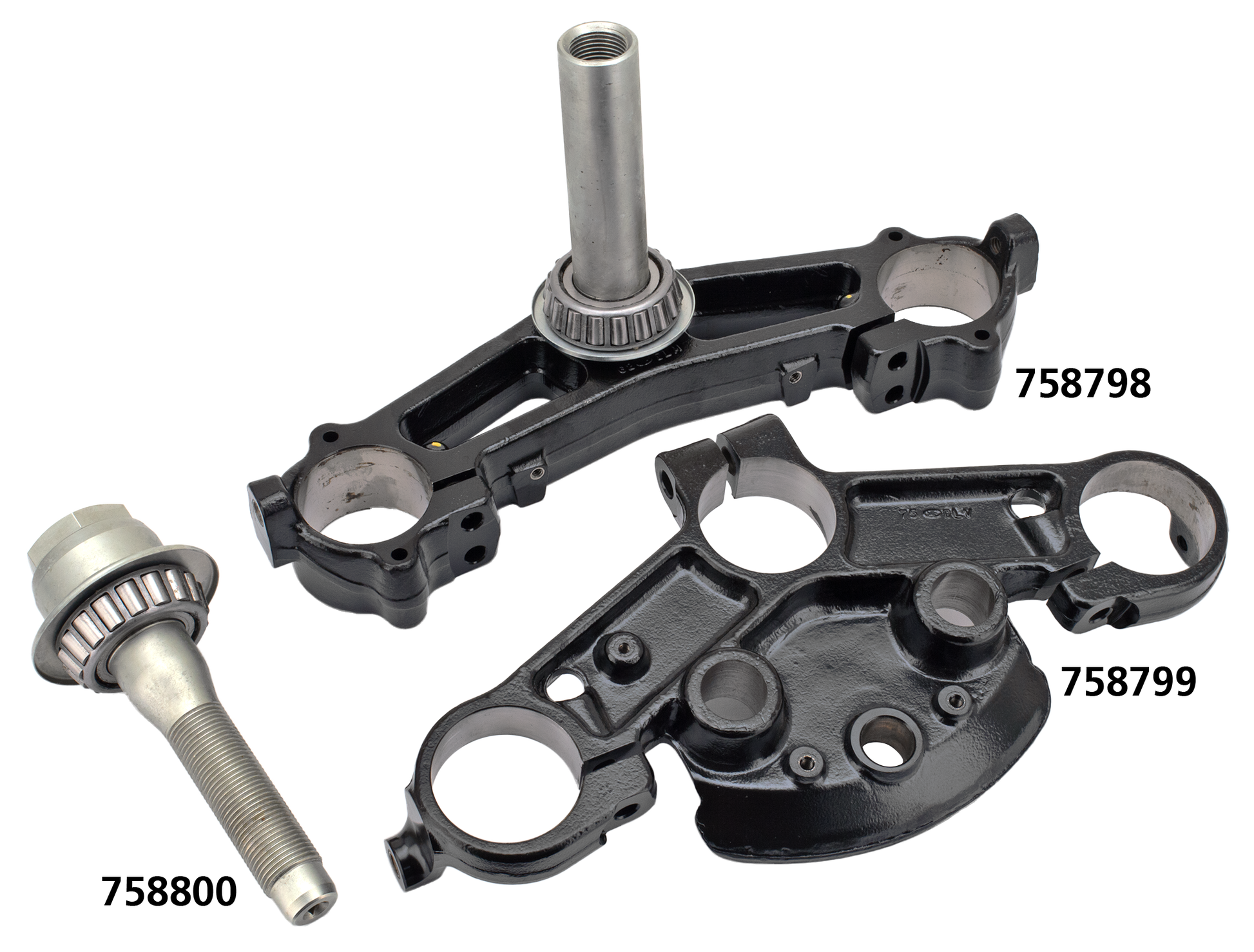 V-Twin OEM Style 49MM Triple Tree Parts Touring 2014 to Present – Front Forks