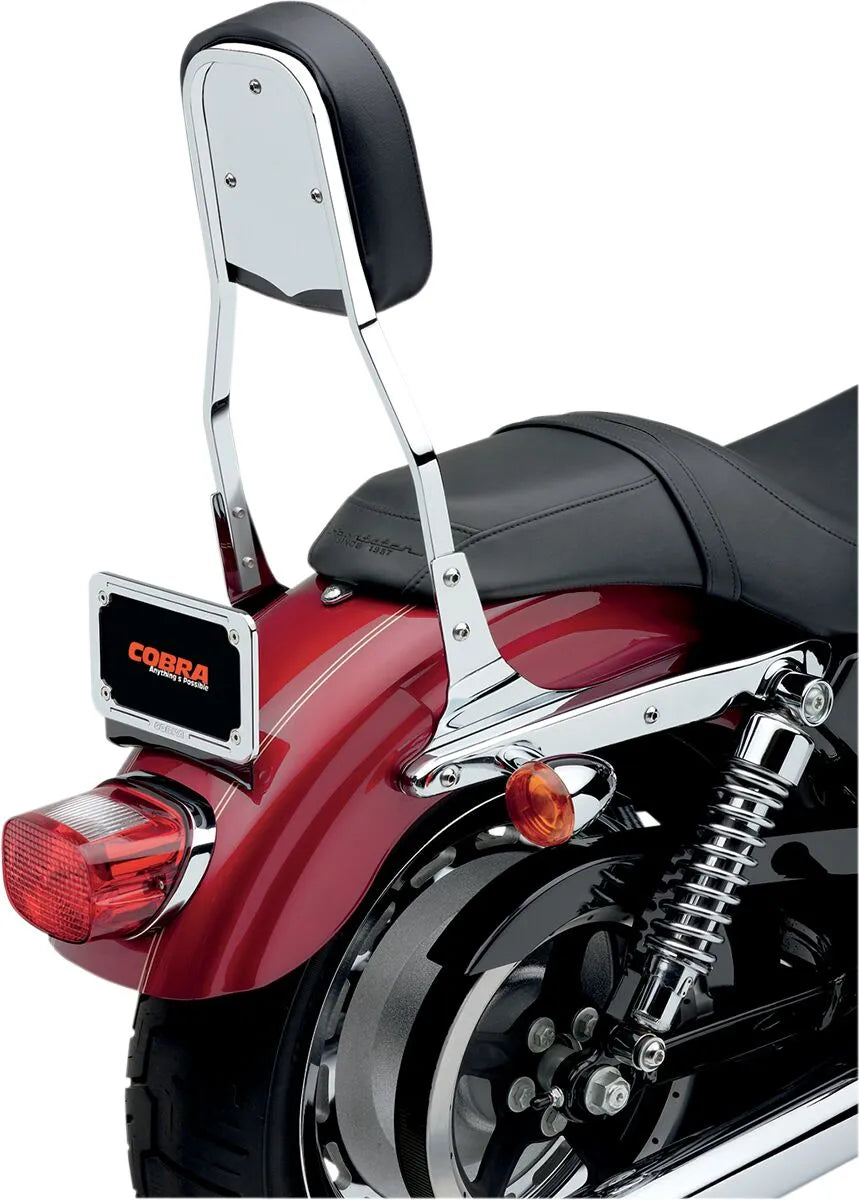 Cobra Square Sissy Bar - Chrome Finish