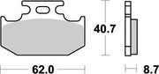 Moto-Master Nitro Bremsbeläge - Sintermetallmischung - Hinten