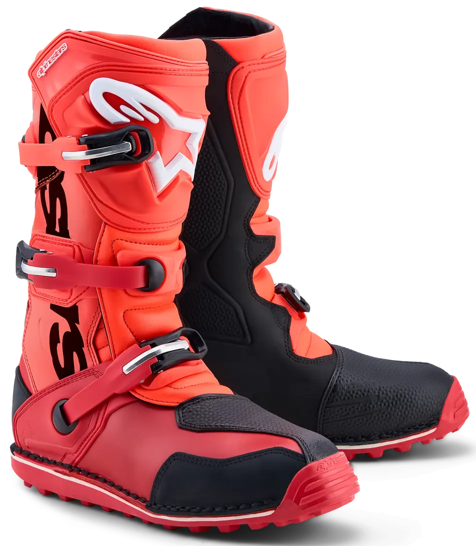Alpinestars Tech-T Boots Red/Fluo Black