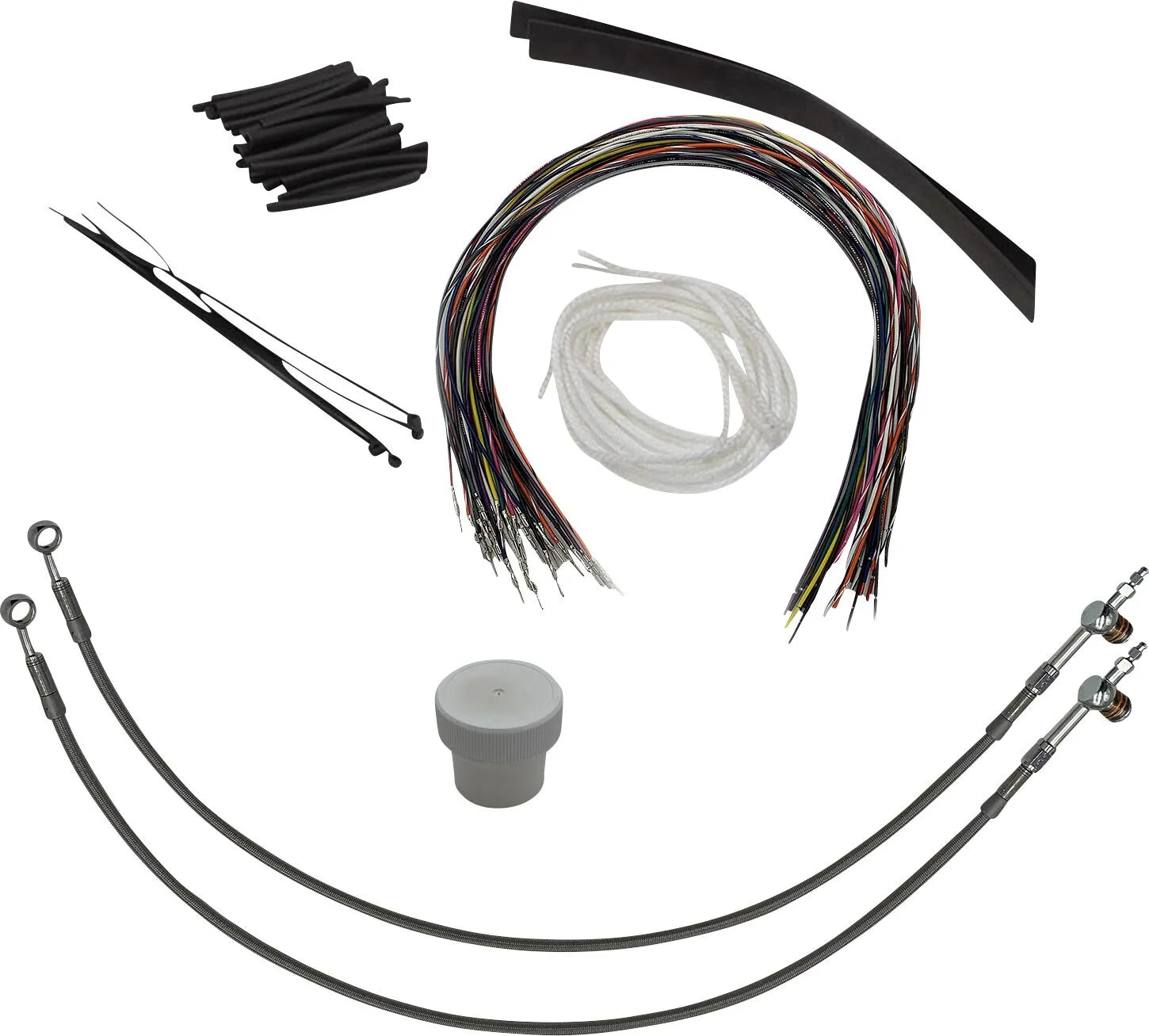 Fat Baggers Inc. Braided Cable Kit for 16" Ape Hangers