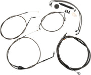 LA CHOPPERS Midnight Braided Standard Handlebar Cable/Brake Line