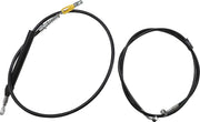 La Choppers Complete Black Vinyl Braided Handlebar Cable Kit