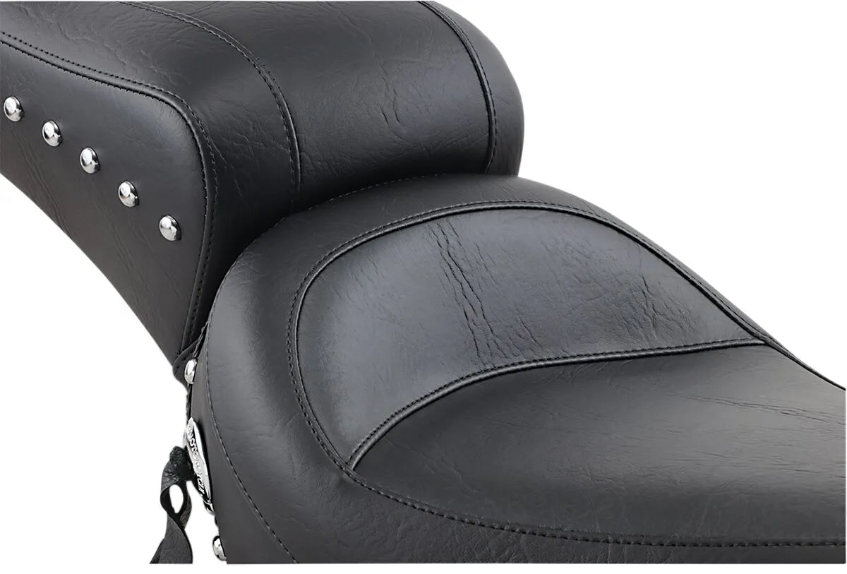 Mustang Studded 2-up Seat - For Harley Davidson