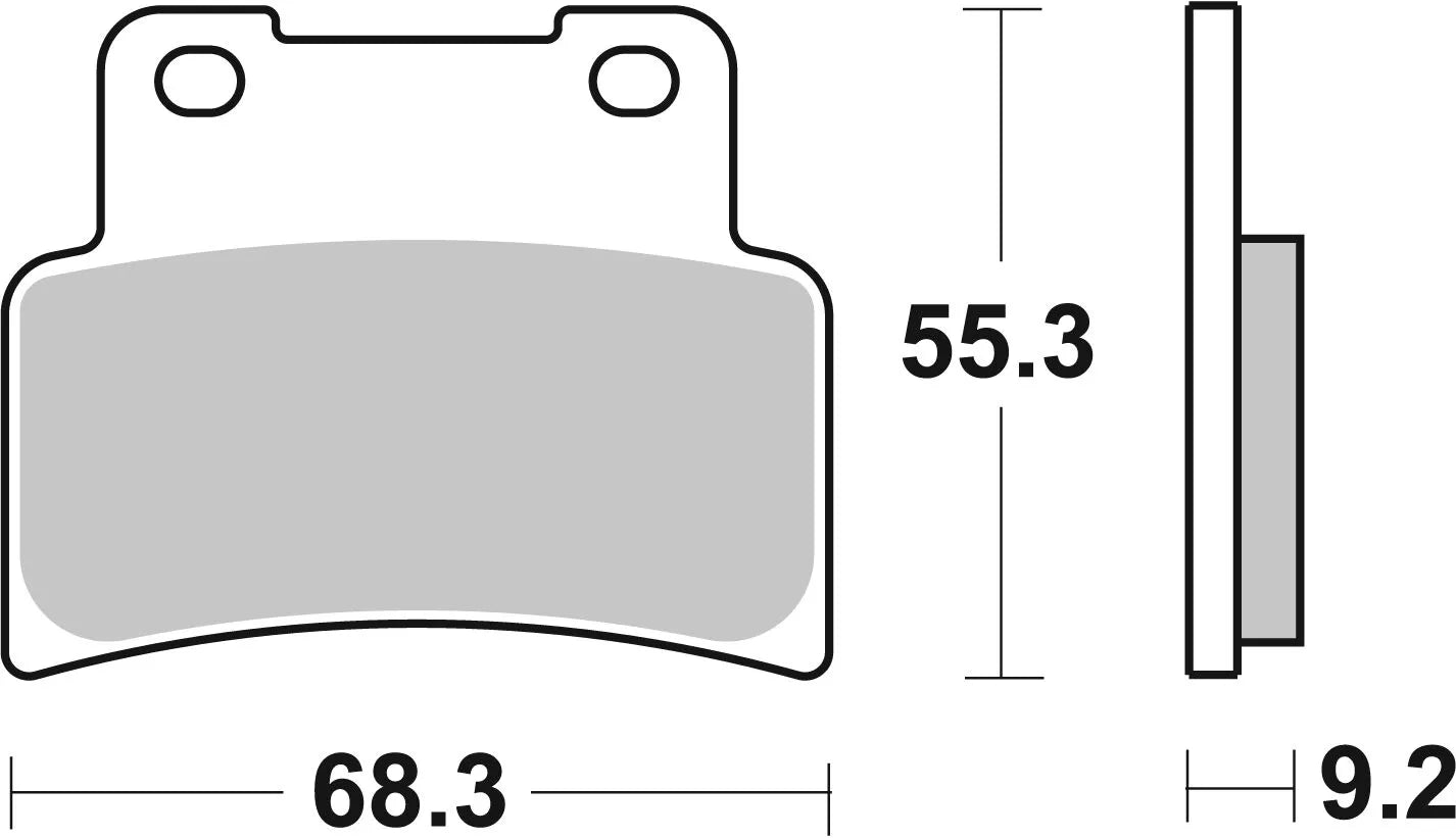 Sbs Ms Scooter Maxi Sintered Bremsbeläge - Vorne