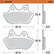 Moto-Master Roadpro Sinter Bremsbelag Hinten - Hinten