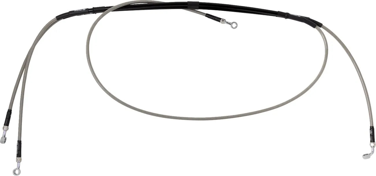 Moose Offroad Stainless Steel Braided Brake Line Front