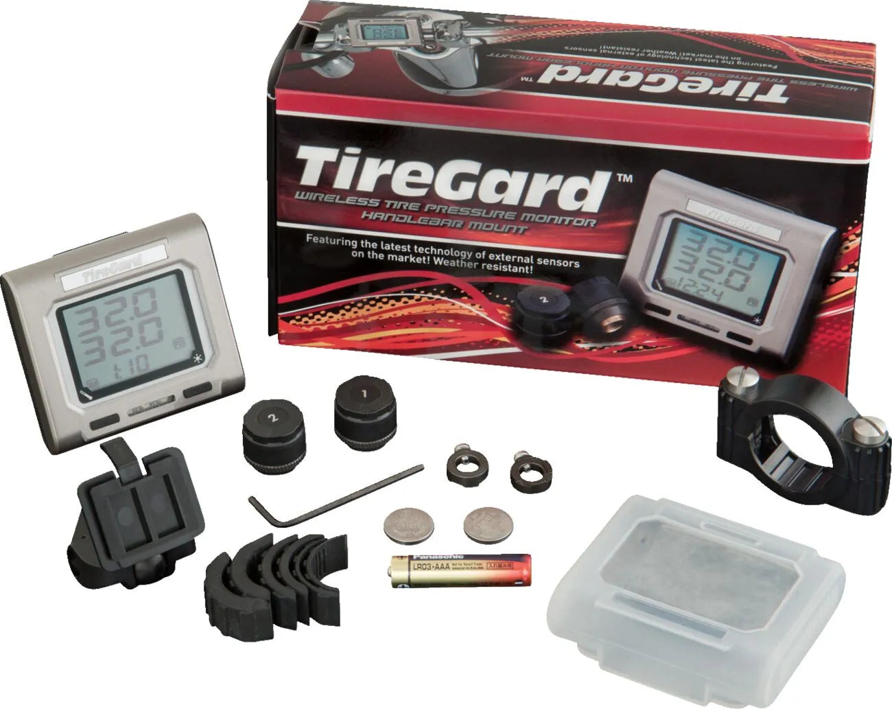 Show Chrome Handlebar Tire Pressure Monitor System