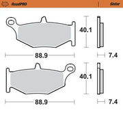 Moto-Master Roadpro Sinter Bremsbelag Hinten - Hinten