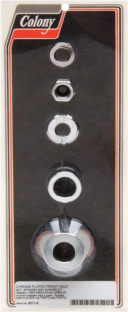 Colony Axle Spacer/Nut Kit