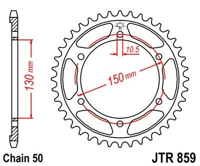 Jt Sprockets Steel Rear Sprocket - Black Zinc - 530