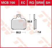 Trw Rq Series Organic Sports Brake Pads - Rear