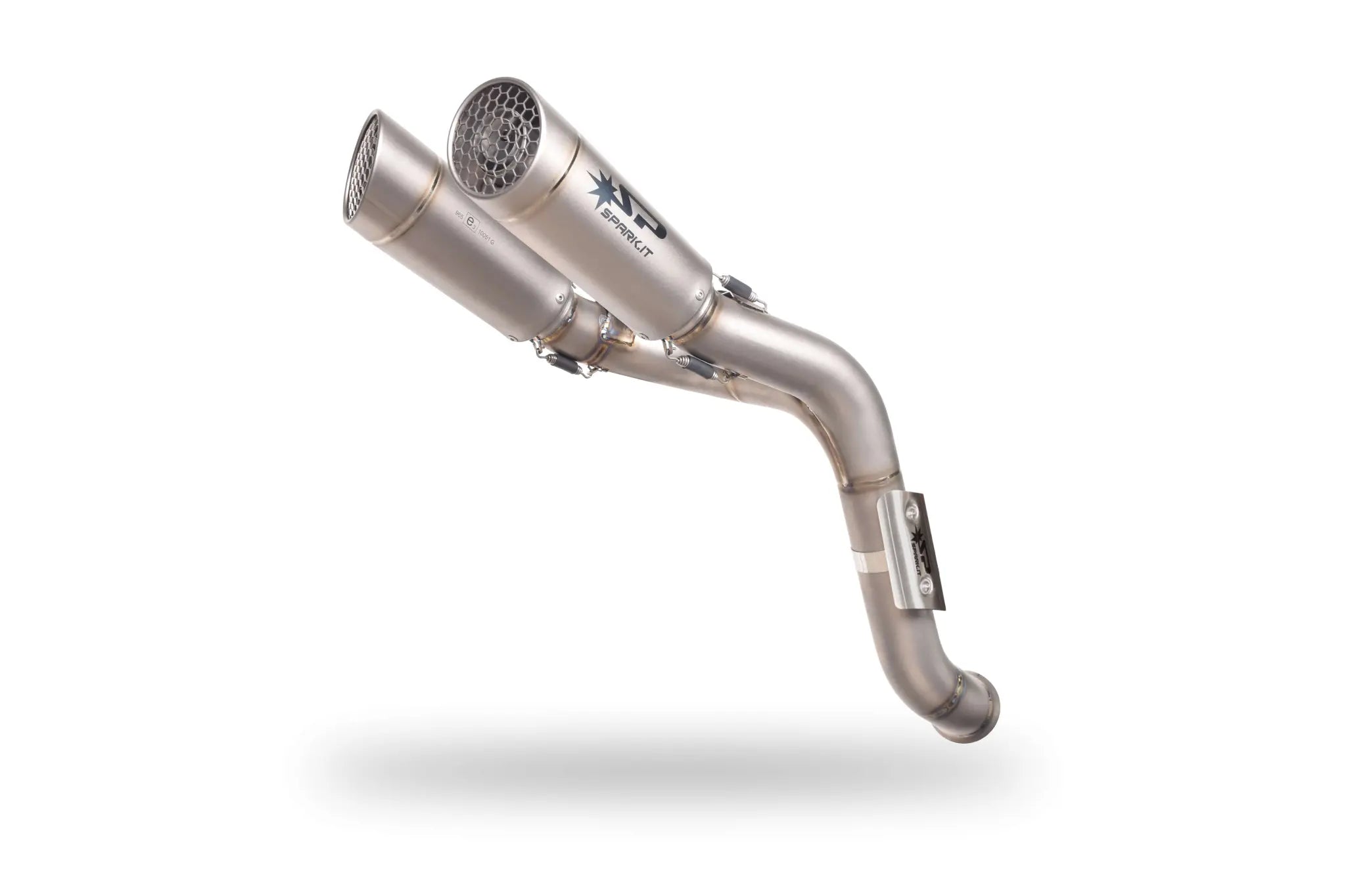 Spark Grid-o Slip-on Schalldämpfer Set Titanium - ECE Straßenzulassung