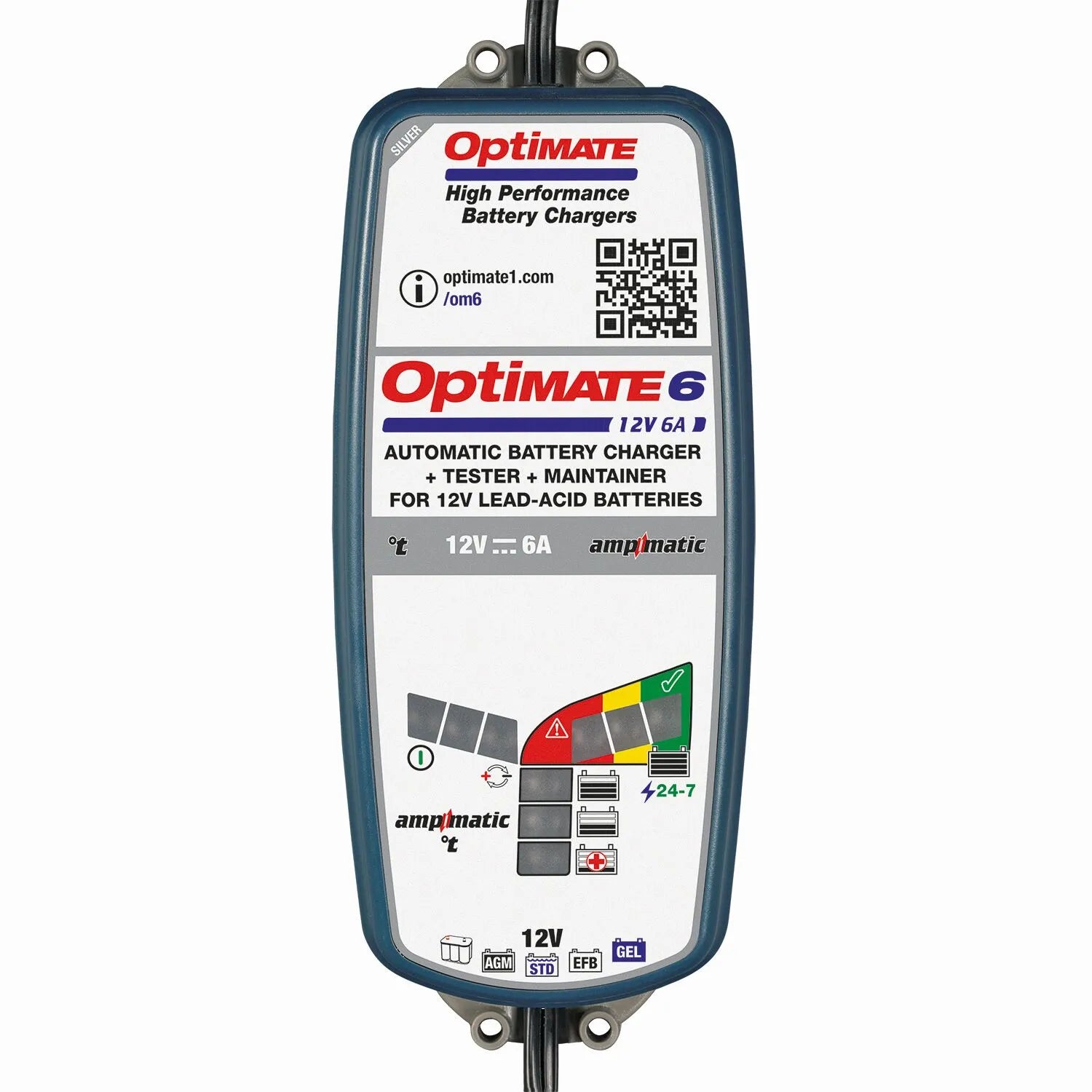 Tecmate Optimate 6 Select 12v Battery Charger/power Supply