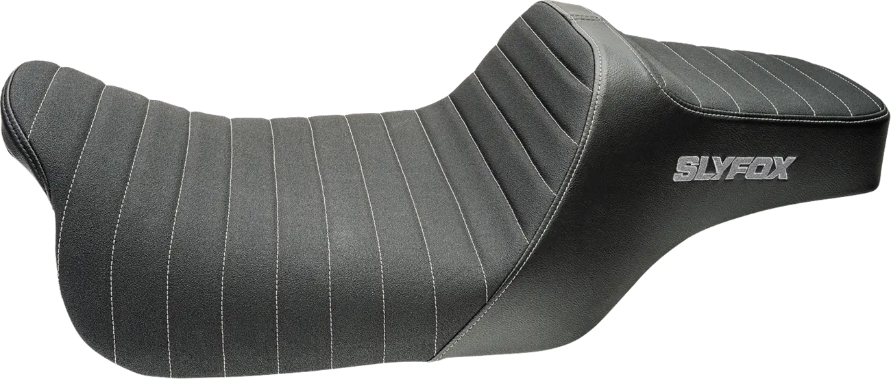 Slyfox High Noon Seat - 2-up Motorcycle Seat - For Harley Davidson