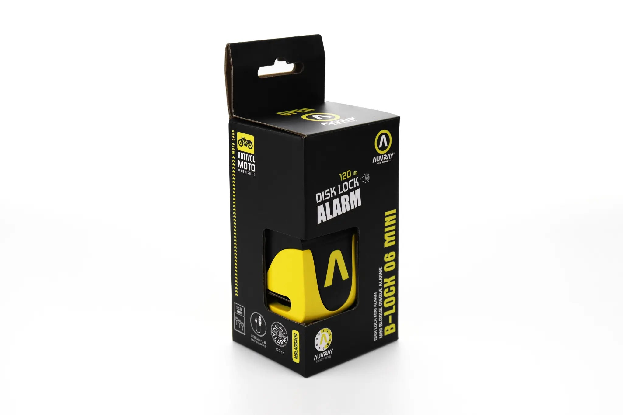 Auvray Disk B-lock 10 Disc Lock With Alarm