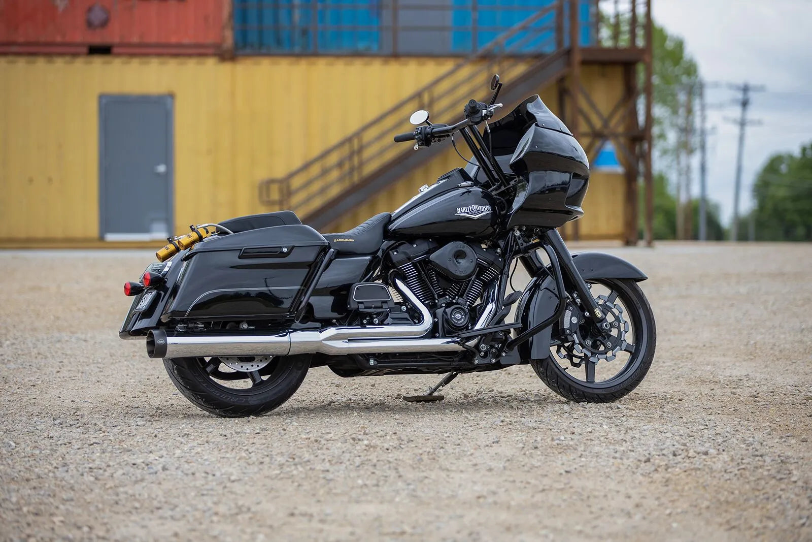 S&s Cycle 2-into-1 Sidewinder Exhaust System For Baggers