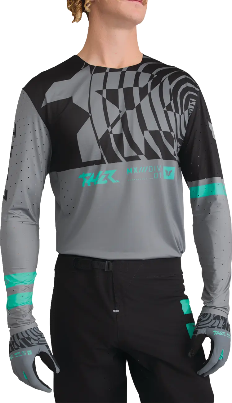 Thor Sportmode Mind Control Jersey Charcoal/Black