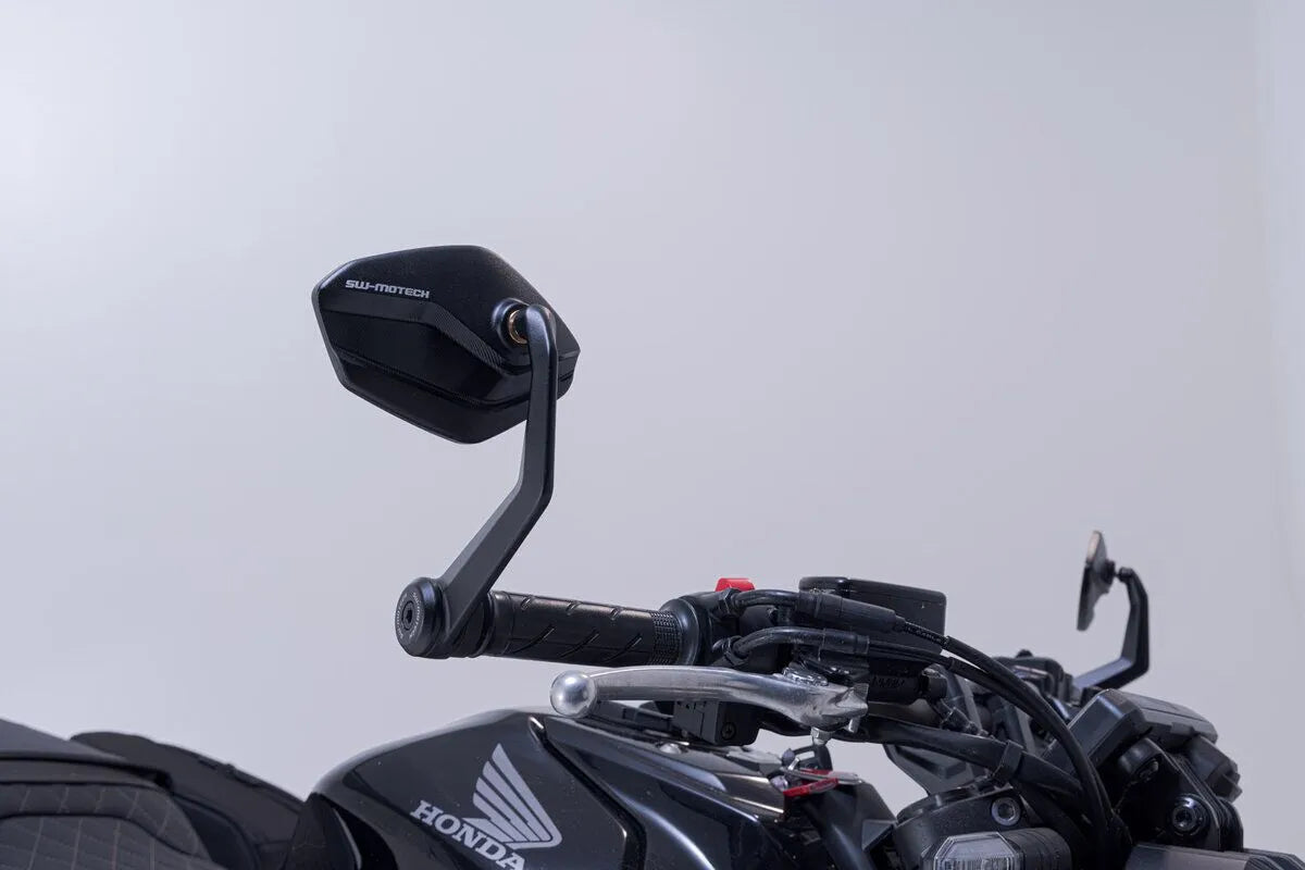 Sw-motech Bar End Mirrors - Black Aluminum