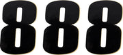 Moose Offroad Vinyl Race Numbers - 4.5" Black