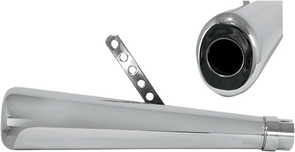 Emgo Roadhawk 50 Oval Schalldämpfer 1.75" Einlass Chrom