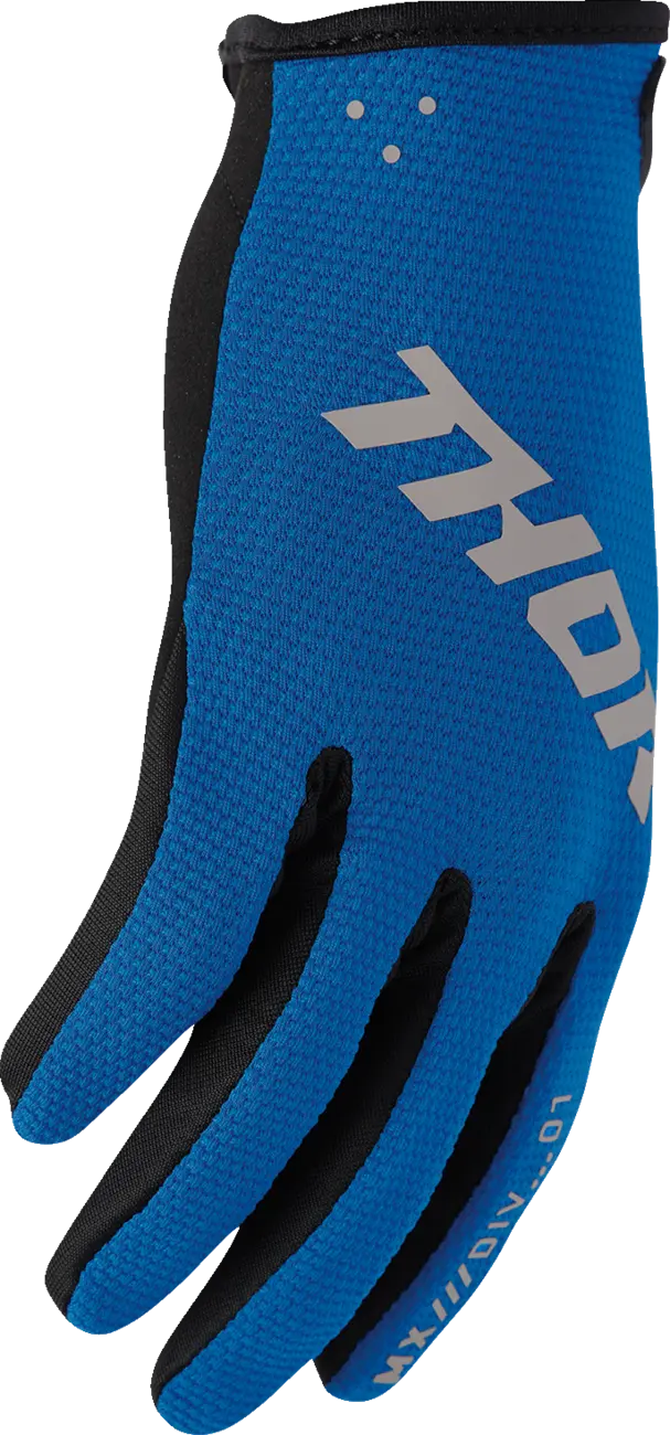 Thor Youth Ridemode Static Mx Gloves - Black/Blue