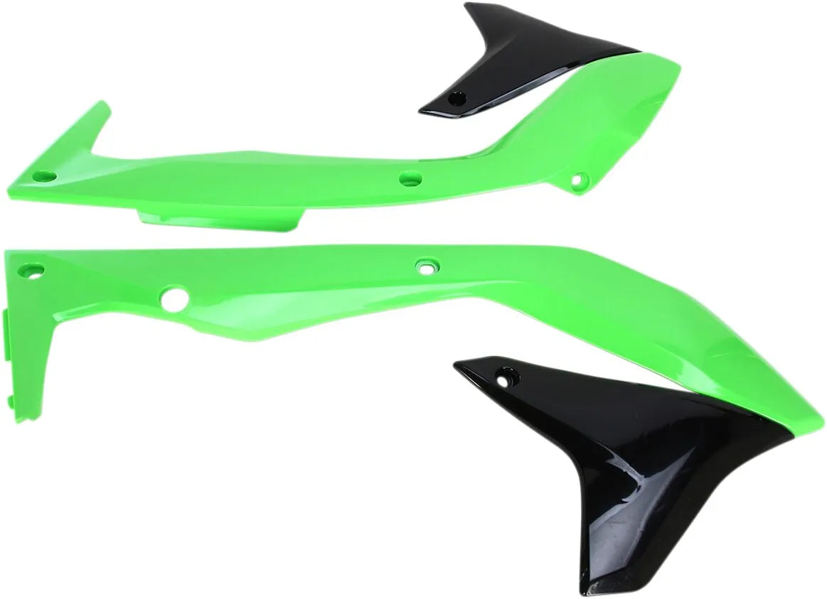 Ufo Replacement Radiator Shrouds - Oem Green/black