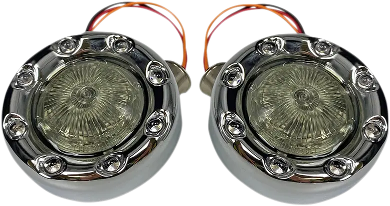 Custom Dynamics Probeam Front Bullet Ringz - White/amber