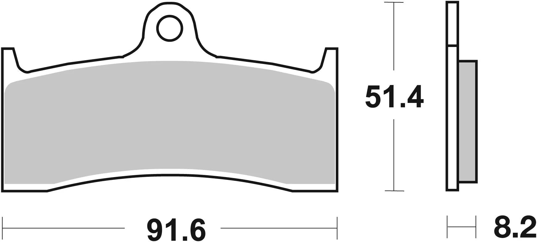 SBS RST Bremsbeläge für Hochleistungs-Motorräder - Vorne