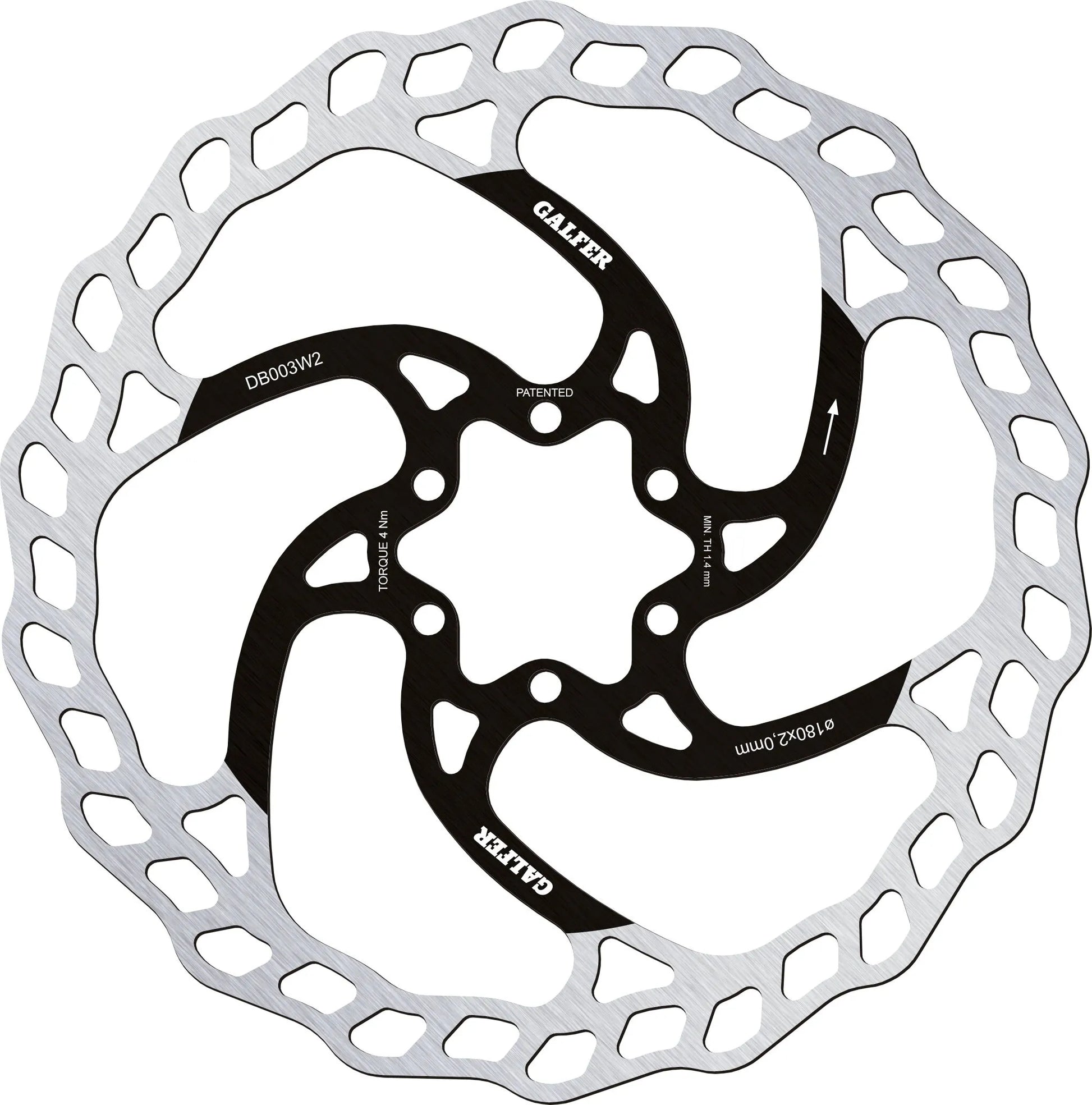 Galfer Wave Brake Rotor for Avid Juicy 5 Fixed