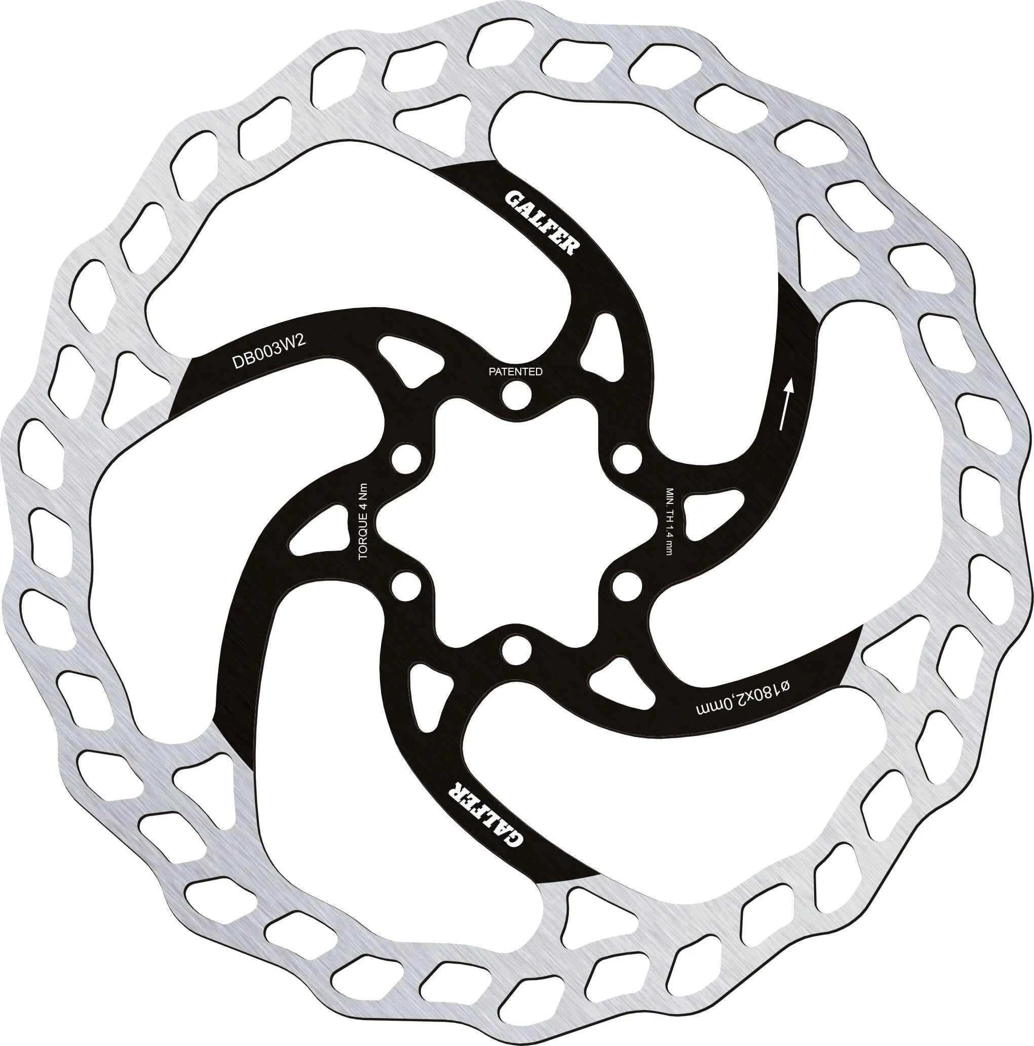 Galfer Wave Brake Rotor for Avid Juicy 5 Fixed