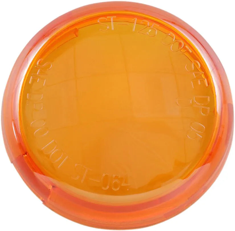 Drag Specialties Turn Signal Lens - Amber, Round