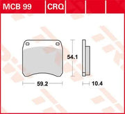 Trw Crq Series Carbon Race Bremsbeläge Für Sportmotorräder