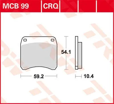 Trw Crq Series Carbon Race Bremsbeläge Für Sportmotorräder