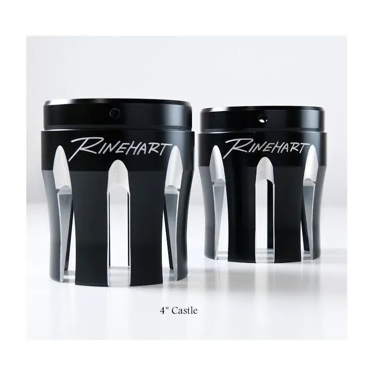 Rinehart Racing Straight-Cut Auspuff Endkappen - Schwarz