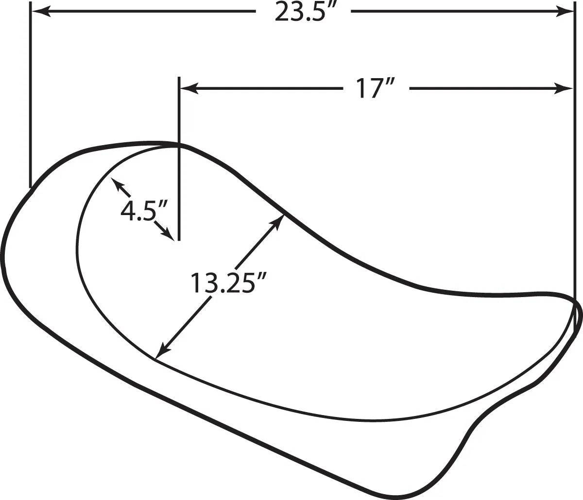 Drag Specialties Low-profile Solo Seat - For Harley Davidson