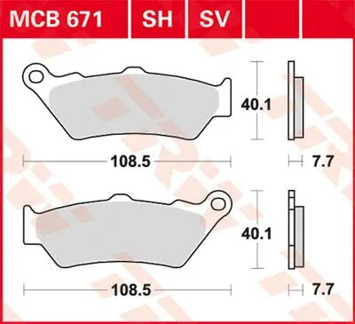 Trw Sv Serie Sinter Bremsbeläge - Vorne