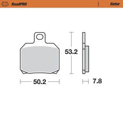 Moto-master Roadpro Sinter Bremsbelag Hinten - Hinten