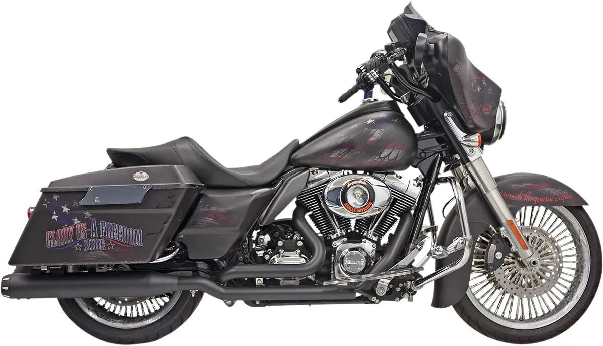Bassani Xhaust True-dual Down Under System Schwarz
