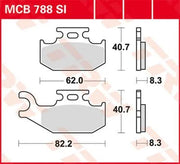 Trw Si Series Sintermetall-Offroad-Bremsbeläge Satz Mit 2 - Vorne