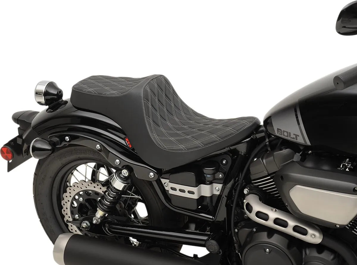 Z1r Predator Iii Seat - Black Vinyl Motorcycle Seat - For YAMAHA